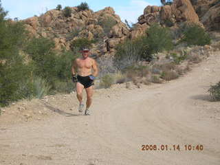 Bagdad -- Coors Lake trail -- Adam running