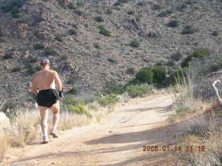 Bagdad -- Coors Lake trail -- Adam running
