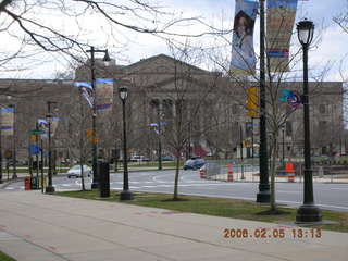 area outside Franklin Institute in Philadelphia