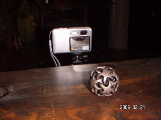 Nikon coolpix on cute, little tripod