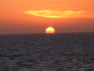 2006 eclipse trip -- sunset on the Mediterranian Sea