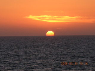2006 eclipse trip -- sunset on the Mediterranian Sea