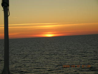 -- sunset at sea