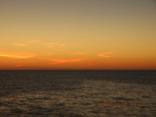 -- sunset at sea