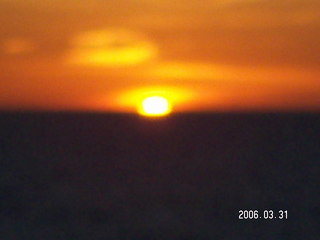 -- blurry sunset