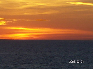 -- sunset at sea