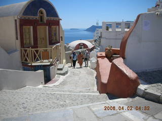 2006 eclipse trip -- Santorini shopping stop