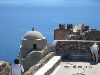 2006 eclipse trip -- Santorini shopping stop -- clock tower