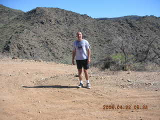 Bagdad -- Coors Lake trail -- Adam running