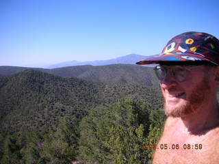 Bagdad -- Coors Lake trail -- Adam running