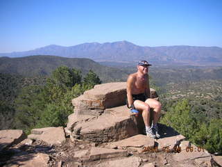 Bagdad -- Coors Lake trail -- Adam running