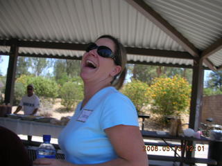 Grand Canyon from Bright Angel -- Sabine taking a picture