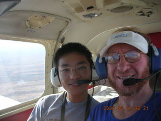 Te and Adam flying in N4372J