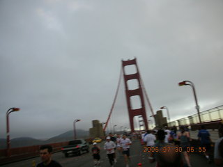 Golden Gate Bridge (tilted view) seen from race course