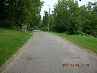 Minnesota trip - Afton run - wall of fancy house