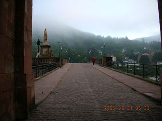 morning run in Heidelberg -- bridge from castle -- Germany