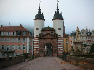 morning run in Heidelberg -- bridge to castle -- Germany