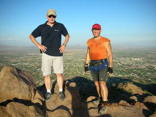 Camelback hike -- summit -- Achim, Adam