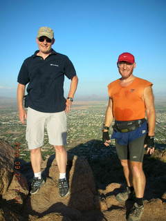 Camelback hike -- summit -- Achim, Adam