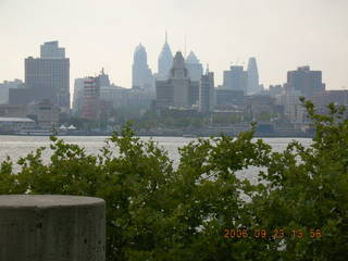 Camden Aquarium -- Philadelphia skyline