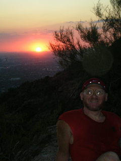 Camelback hike -- sunset -- Adam