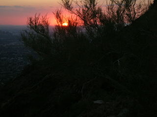 Bryce Canyon -- red sunset clouds