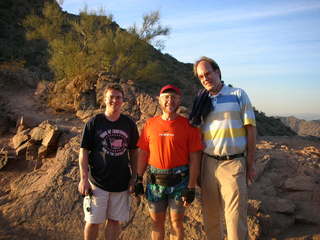 Camelback hike -- Andreas, Adam, Sascha