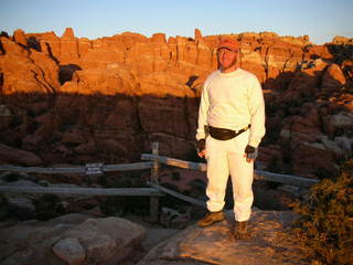 Arches National Park -- sunset at Fiery Furnace -- Adam