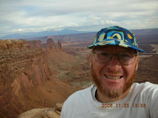 Canyonlands -- Adam and view
