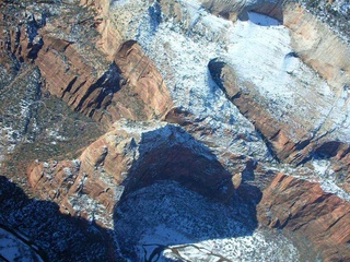 aerial -- Zion National Park -- Angel's Landing