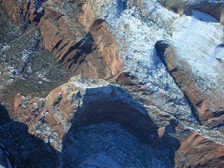 aerial -- Zion National Park -- Angel's Landing area