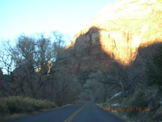 Zion National Park -- sunset