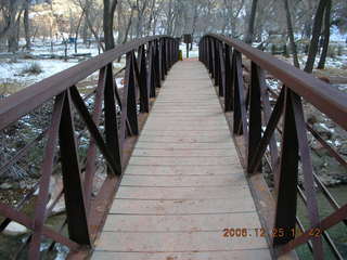 Morris Arboretum -- train on train bridge