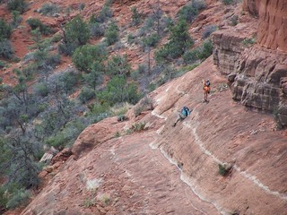 Sedona -- Cathedral Rock hike -- Gini and Adam