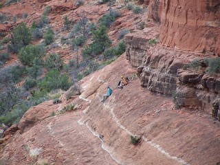 Sedona -- Cathedral Rock hike -- Gini and Adam