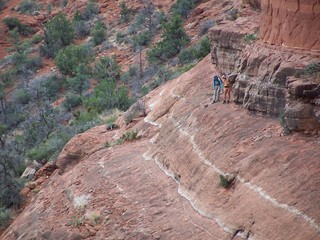 Sedona -- Cathedral Rock hike -- Gini and Adam