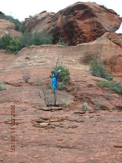 Sedona -- Cathedral Rock hike -- Gini and Adam