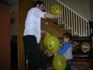 Gaby's fourth birthday - Gaby, Jenny, Eric