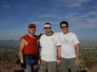 Camelback hike (braz) - Adam, Eric, Leo
