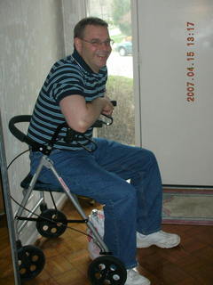 Gaby getting a haircut