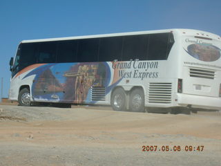 Grand Canyon West bus with picture
