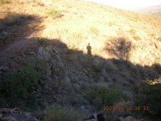 Windgate-Bell trail hike - Adam's shadow