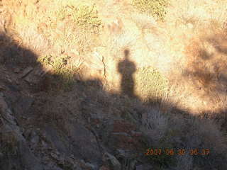 Windgate-Bell trail hike - Adam's shadow