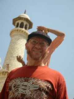 72 69e. Taj Mahal spire - Adam