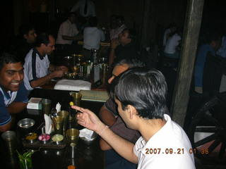 25 69h. taking me to lunch at Vatika Grand Restaurant in Gurgaon, India