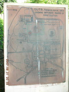 66 69h. Qutub Minar, Delhi - map and text