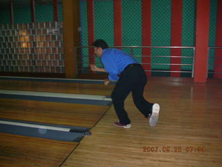 131 69k. Abhishek bowling - India