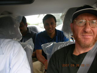 154 69k. Adam in Pramod's new car