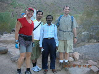 Camelback hike - Adam, Ashish, Benoy, Bernhard