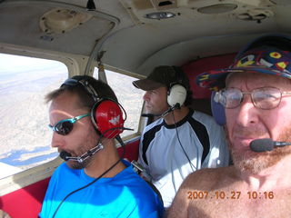 Ashish, Rahul, Adam flying in N4372J